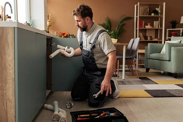 Quick Plumbing team member speaking with a homeowner